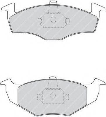 FERODO FDB1101 Комплект гальмівних колодок, дискове гальмо