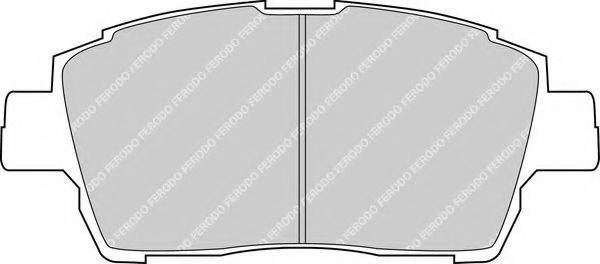 FERODO FDB1392 Комплект гальмівних колодок, дискове гальмо