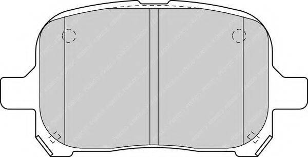 FERODO FDB1437 Комплект гальмівних колодок, дискове гальмо