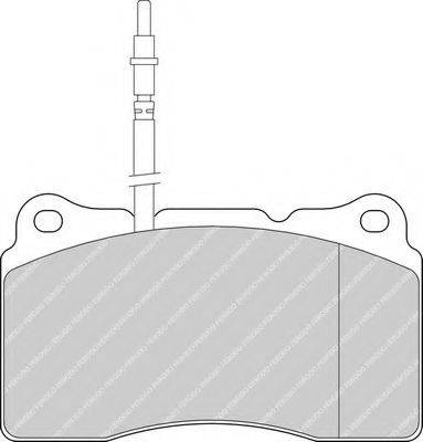 FERODO FDB1545 Комплект гальмівних колодок, дискове гальмо