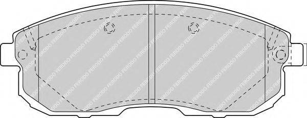 FERODO FDB1559 Комплект гальмівних колодок, дискове гальмо