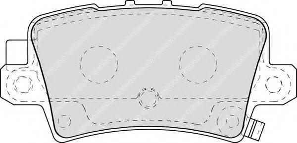 FERODO FDB1862 Комплект гальмівних колодок, дискове гальмо