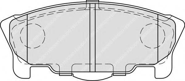 FERODO FDB1987 Комплект гальмівних колодок, дискове гальмо