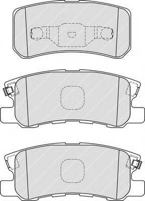 FERODO FDB1992 Комплект гальмівних колодок, дискове гальмо
