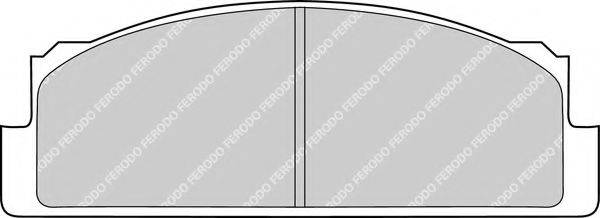 FERODO FDB22 Комплект гальмівних колодок, дискове гальмо