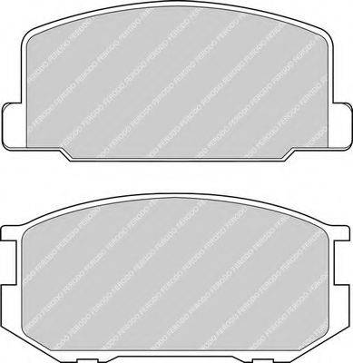 FERODO FDB322 Комплект гальмівних колодок, дискове гальмо