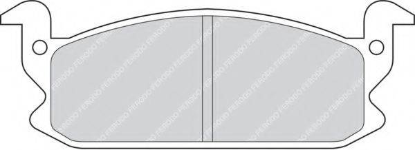 FERODO FDB407 Комплект гальмівних колодок, дискове гальмо