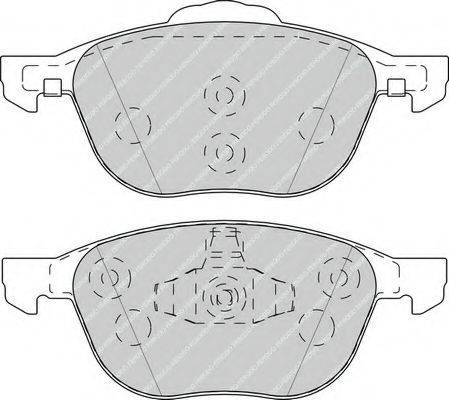 FERODO FDB4319 Комплект гальмівних колодок, дискове гальмо