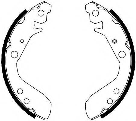 FERODO FSB689 Комплект гальмівних колодок