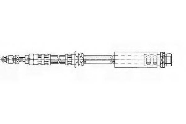 FERODO FHY2480 Гальмівний шланг