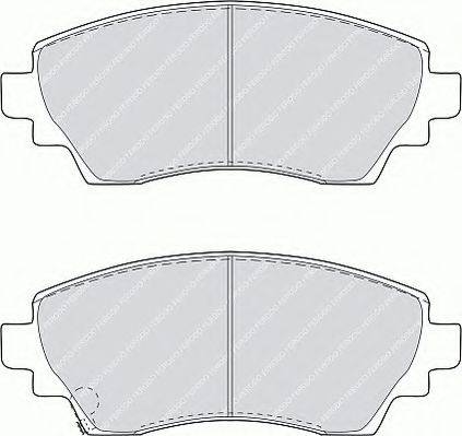 FERODO FSL1391 Комплект гальмівних колодок, дискове гальмо