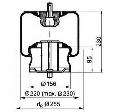 PE AUTOMOTIVE 08404911A Кожух пневматичної ресори