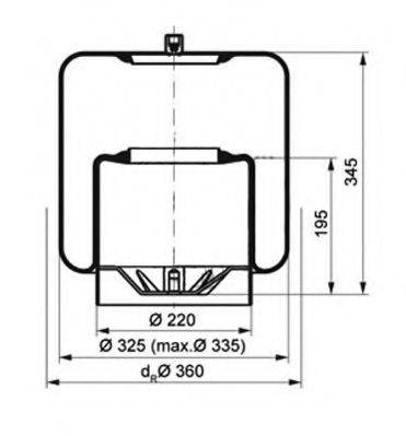 PE AUTOMOTIVE 08411571A Кожух пневматичної ресори; Кожух пневморесори