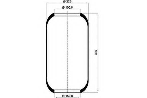 PE AUTOMOTIVE 08413510A Кожух пневматичної ресори