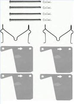 BREMBO A02247 комплект приладдя, гальмівний супорт