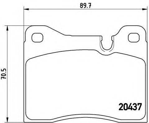 BREMBO P06003 Комплект гальмівних колодок, дискове гальмо