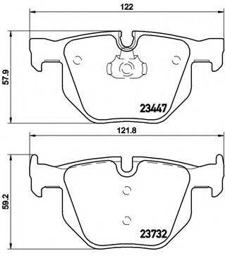 BREMBO P06056 Комплект гальмівних колодок, дискове гальмо