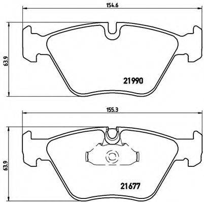 BREMBO P06065 Комплект гальмівних колодок, дискове гальмо