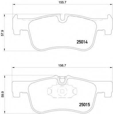 BREMBO P06078 Комплект гальмівних колодок, дискове гальмо