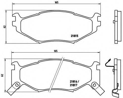 BREMBO P11007 Комплект гальмівних колодок, дискове гальмо