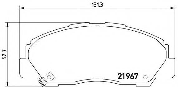 BREMBO P16010 Комплект гальмівних колодок, дискове гальмо