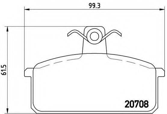 BREMBO P23018 Комплект гальмівних колодок, дискове гальмо