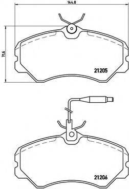 BREMBO P23023 Комплект гальмівних колодок, дискове гальмо