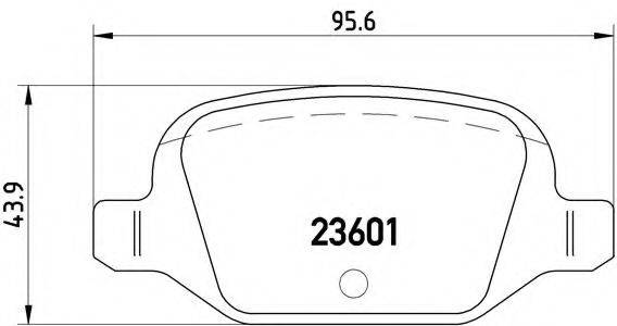 BREMBO P23064 Комплект гальмівних колодок, дискове гальмо