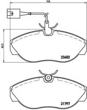 BREMBO P23083 Комплект гальмівних колодок, дискове гальмо