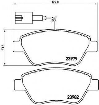 BREMBO P23140 Комплект гальмівних колодок, дискове гальмо