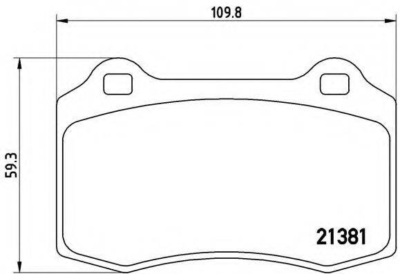 BREMBO P24073 Комплект гальмівних колодок, дискове гальмо