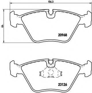 BREMBO P36007 Комплект гальмівних колодок, дискове гальмо