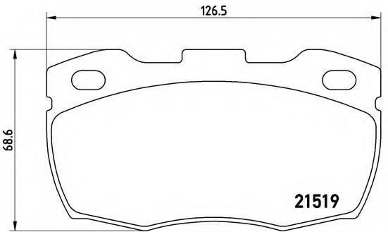 BREMBO P44005 Комплект гальмівних колодок, дискове гальмо