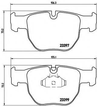 BREMBO P44012 Комплект гальмівних колодок, дискове гальмо