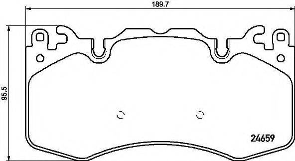 BREMBO P44023 Комплект гальмівних колодок, дискове гальмо