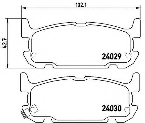 BREMBO P49031 Комплект гальмівних колодок, дискове гальмо