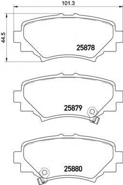 BREMBO P49049 Комплект гальмівних колодок, дискове гальмо