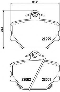 BREMBO P50038 Комплект гальмівних колодок, дискове гальмо