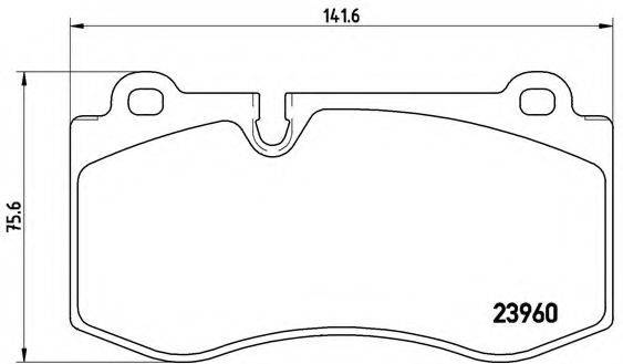 BREMBO P50074 Комплект гальмівних колодок, дискове гальмо