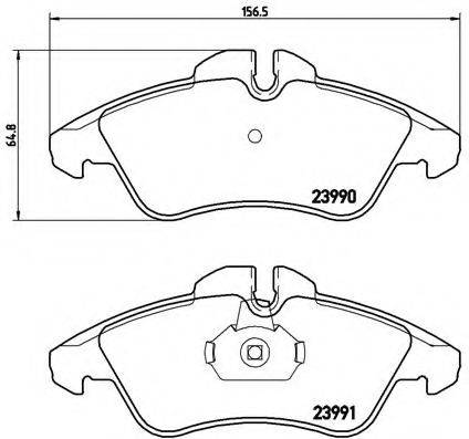 BREMBO P50080 Комплект гальмівних колодок, дискове гальмо