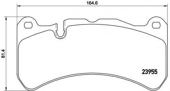 BREMBO P50092 Комплект гальмівних колодок, дискове гальмо