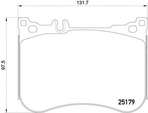 BREMBO P50095 Комплект гальмівних колодок, дискове гальмо