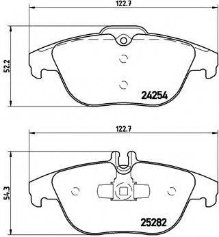 BREMBO P50104 Комплект гальмівних колодок, дискове гальмо