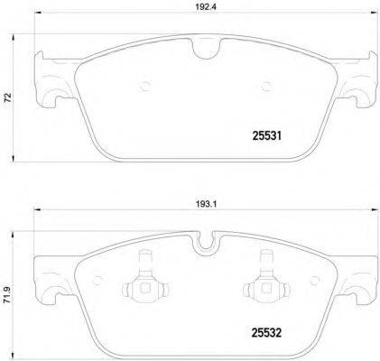 BREMBO P50112 Комплект гальмівних колодок, дискове гальмо