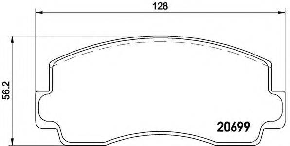 BREMBO P54002 Комплект гальмівних колодок, дискове гальмо