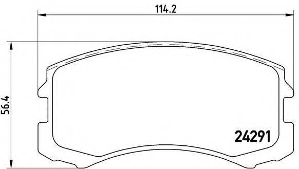 BREMBO P54041 Комплект гальмівних колодок, дискове гальмо