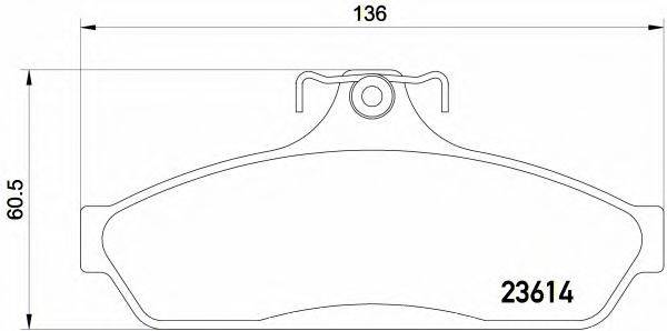 BREMBO P54054 Комплект гальмівних колодок, дискове гальмо