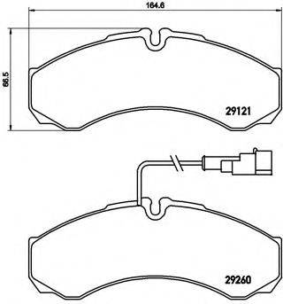 BREMBO P56069 Комплект гальмівних колодок, дискове гальмо