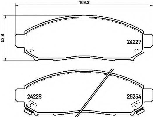 BREMBO P56096 Комплект гальмівних колодок, дискове гальмо