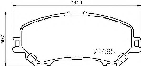 BREMBO P56100 Комплект гальмівних колодок, дискове гальмо